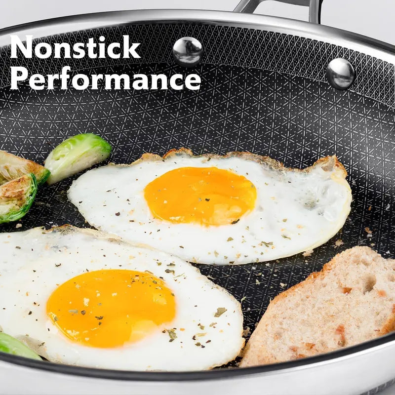 Hybrid Nonstick Stainless Steel Cookware Sets