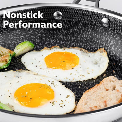 Hybrid Nonstick Stainless Steel Cookware Sets
